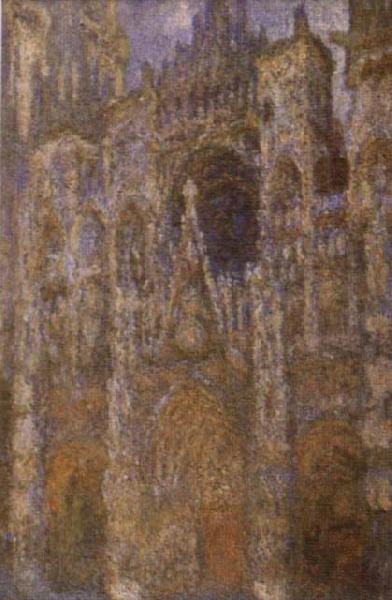 Claude Monet Rouen Cathedral in the morning oil painting image